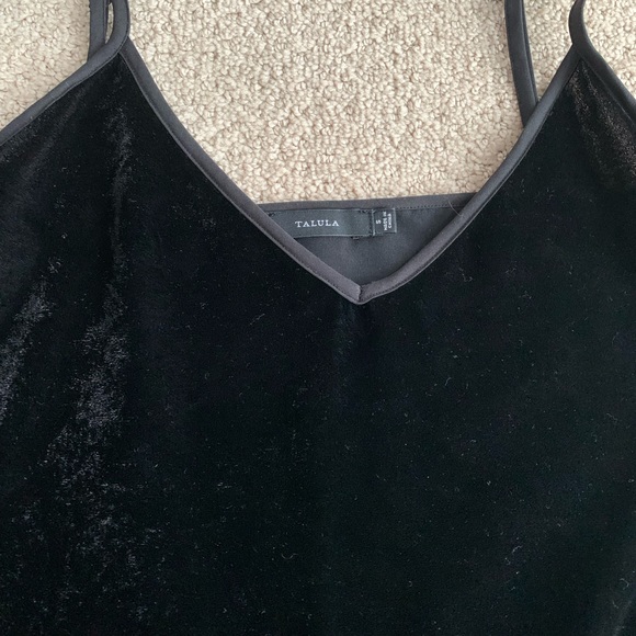 Aritzia Black Velvet camisole - Picture 3 of 4